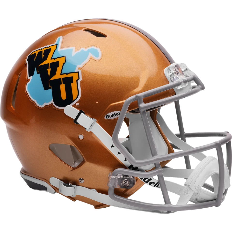 WEST VIRGINIA MOUNTAINEERS Riddell SPEED Full Size Authentic Football Helmet - Image 1 of 4