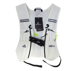 Semsty 9258-White Running Trinkweste weiß OHNE TRINKRUCKSACK ODER SCHLAUCH OB - Bild 1 von 9