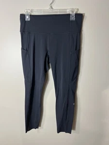 Leggings Lululemon Talla 10 Rápidos Gratis Tiro Alto HR Apretados Negros Atletismo - Imagen 1 de 11