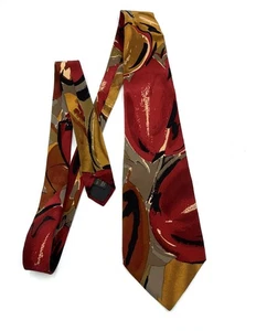 Bolgheri Silk Tie Made in Italy Abstract Print 4"x59.5" - Picture 1 of 6