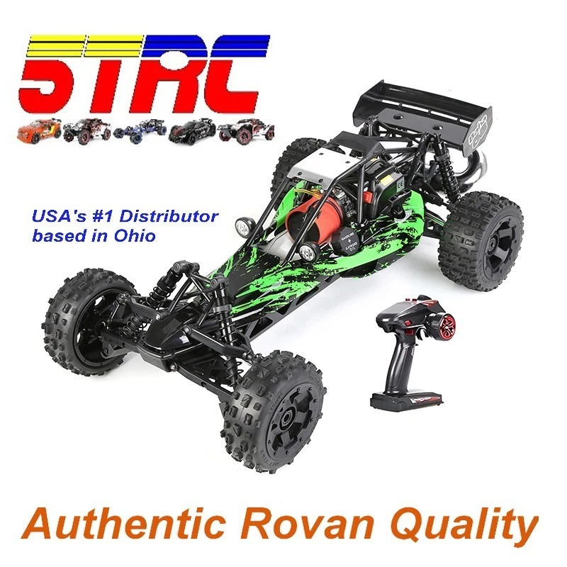 Rovan RC 1/5 Scale 29cc 5B Baja Buggy Gasoline Remote Control Green 49 - Image 1 of 4