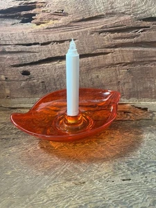 Wikinger Glas Kerzenständer, Vintage Wikinger, Mid Century Schale, Persimmone Wikinger - Bild 1 von 7
