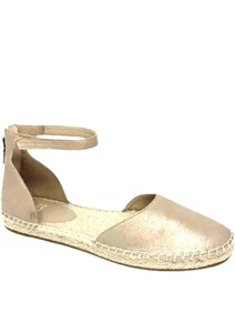 Eileen Fisher Woman's Lala Espadrille Flat Sandals Gold Metallic, Size: 5 M - Picture 1 of 4