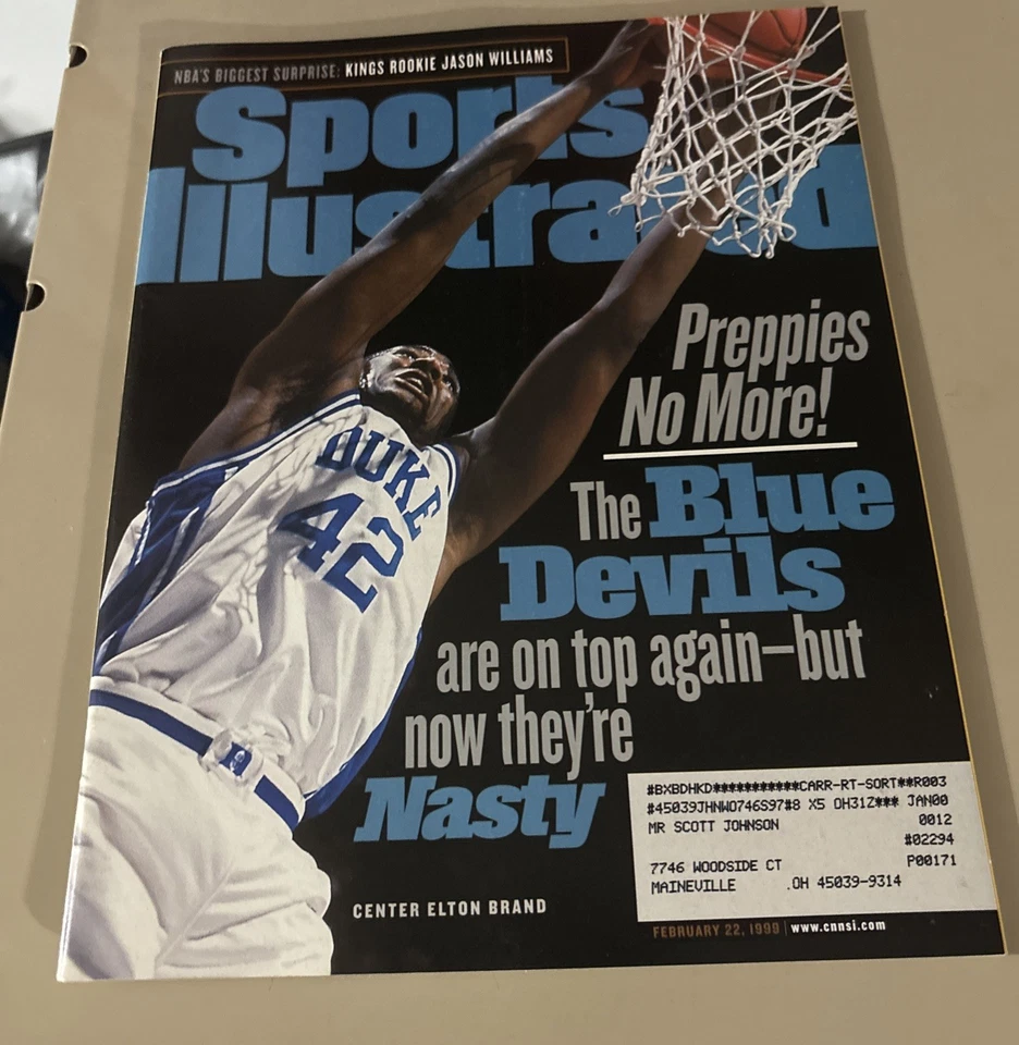 Marca Elton Duke Blue Devils - Sports Illustrated - 22 de febrero de 1999 Foto 1 de 1