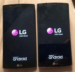 Lot of 2 LG G4 LS991 H811 16GB Black Smartphone Gray (Unknown) Good Used BROKEN