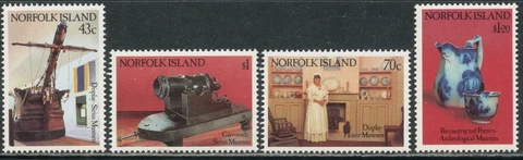 NORFOLK ISLAND Sc#504-507 1991 Museum Displays Complete Set OG Mint NH Cover