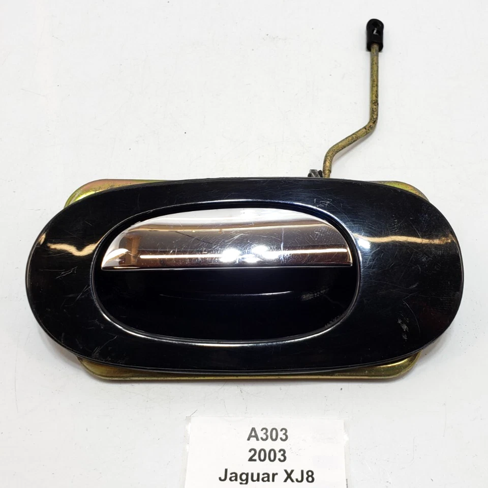 ✅ Manija de puerta exterior trasera izquierda del lado del conductor negra 95-06 OEM Jaguar XJ8 XJR * Foto 1 de 4