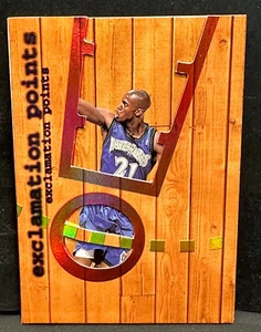 Kevin Garnett 1998-99 Fleer Ultra Exclamation Points SSP #10 (confezioni 1:360) HOF - Foto 1 di 2