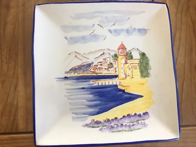 HERMOSA PLACA GRANDE PINTADA A MANO EN ARTÍCULOS DE ARTE PORTUGAL ESCENA DE PUEBLO PORTUGUÉS Foto 1 de 4