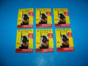 Batman Returns Movie Trading Cards (6 packs) Vintage 1991 - Picture 1 of 2