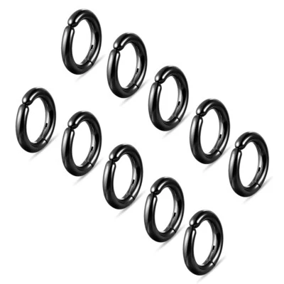 Pendientes de clip de oreja de acero inoxidable 316 piercing de cartílago falso para mujer y hombre Foto 1 de 4