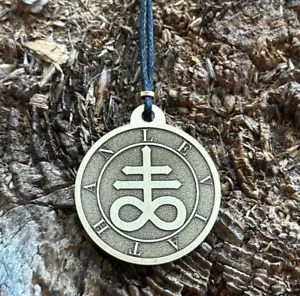 Sigil of Leviathan Dämon Messing Anhänger Amulett Talisman 32,5 mm (1,25") - Bild 1 von 4