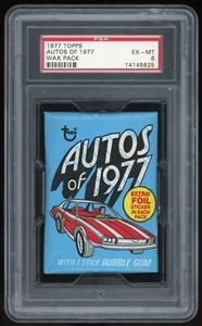 1977 Topps Autos of 1977 Non-Sports Cards Wax Pack PSA 6 - Picture 1 of 3