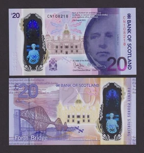 UNC Bank Of Scotland £20 Twenty Pounds 2021 (Ausgabe 2023) Polymer - Bild 1 von 2