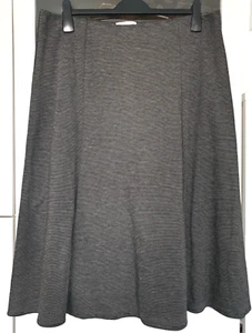 M&S Classic Salt & Pepper Black & White Dots Long Warm Thick Skirt UK 18 20 VGC - Picture 1 of 18