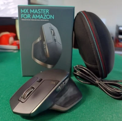 Mouse professionale: Logitech MX Master + Custodia (nero, versione Amazon) - Immagine 1 di 4