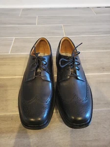 Dr Dr. Comfort Wing 8310 Black leather lace up Shoes 13 EEE Diabetic, New - Picture 1 of 9
