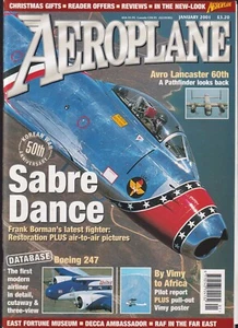 AEROPLANE MONTHLY N°01 2001 BOEING 247/ SABRE / AVRO LANCASTER /DECCA AMBASSADOR - Picture 1 of 3