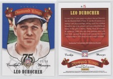 2014 Panini Hall of Fame Diamond Kings Blue /50 Leo Durocher #75 HOF