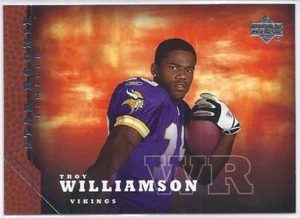 2005 UPPER DECK TROY WILLIAMSON STAR ROOKIE LIMITED RC #208 MINNESOTA VIKINGS - Picture 1 of 2