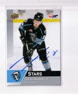 CONOR GEEKIE autographed SIGNED '22/23 Upper Deck CHL card TAMPA BAY LIGHTNING - Picture 1 of 1