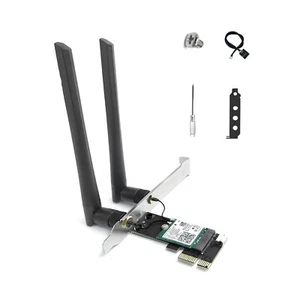 Wireless Wifi Bluetooth PC Adapter AX 210 5.3 PC TRI- Band 2.4G+5.8G+6G 6E - Photo 1/9