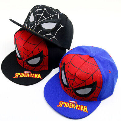 Bambini Spiderman Berretto Da Baseball Ragazzi Marvel Fan HipHop Snapback Cappello Per 3-8 Anni • 6.20€