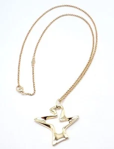 Authentic! Georg Jensen Bird 18K Yellow Gold Pendant Necklace 2000 - Picture 1 of 10