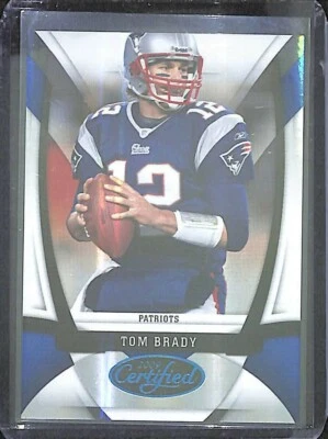 2009 Panini Certified Blue #74 Tom Brady No 43 of 100 - Image 1 of 2
