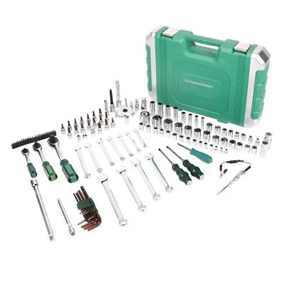 121pcs 1/2" 1/4" 3/8" Socket and Drive Tool Set Ratchet Wrench Sockets Set - Image 1 of 4