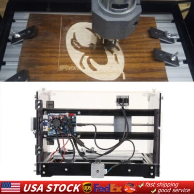 Mini CNC 3018-SE V2 Router Machine Engraver with Transparent Enclosure + Spindle - Image 1 of 4