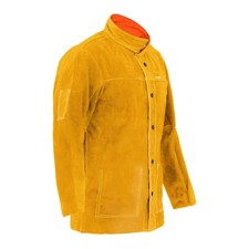 Giacca Per Saldatore Pelle Giacca Protettiva Saldatura Taglia L Dorata KEVLAR®