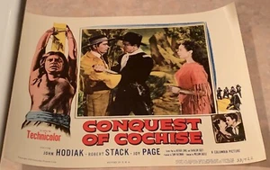 11” x 14” Filmposter Lobbykarte - Die Eroberung von Cochise (Messerszene) - Bild 1 von 2