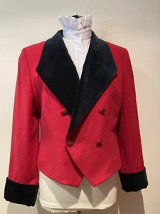 Damen rot und marineblau Blei-Rein-Jacke Größe 8/10 - Bild 1 von 3
