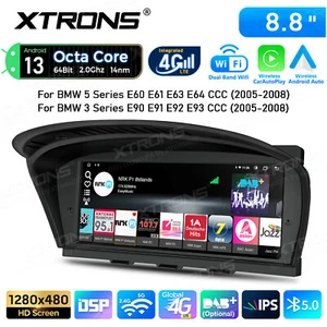 8.8" 8-Core Car GPS Stereo Android Auto Android 14 For BMW 3/5 er E90 E60 CCC - Picture 1 of 12