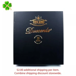 Toscano Duecento Empty Wood Cigar Box 8.25" x 7.75" x 2.25" - Picture 1 of 12