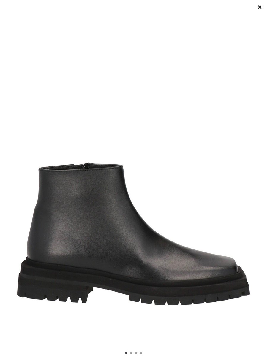 Leather Franco Sarto Famous Footwear Black Booties Trussardi Men's - Main Image