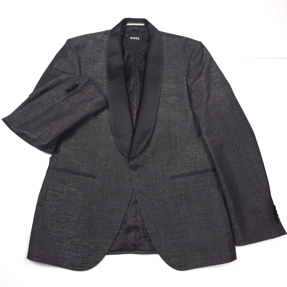 Hugo Boss Gray Jeckson 231 Wool Shawl Lapel Tux Dinner Jacket Mens Size 40R - Image 1 of 4