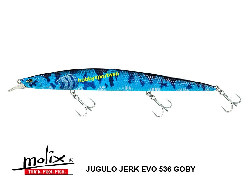 MOLIX JUGULO JERK EVO 140SP LC COL. 536 F&B GOBY SPINNING MARE - Immagine 1 di 1