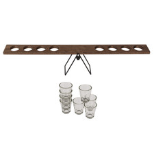 Adult Drinking Seesaw 8 Beer Shot Glasses Christmas Birthday Party Fun Game