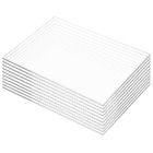 Pack of 10 Clear Acrylic Sheet 4" x 6" Cast Plexiglass Panel 1/8" Thick (3mm) Tr