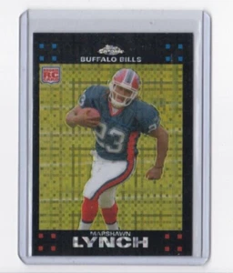 MARSHAWN LYNCH 2007 TOPPS CHROME FOOTBALL X-FRACTOR PARALLEL ROOKIE-SHIPS FREE - Picture 1 of 24