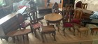 Vintage Lot Of Wooden Hand Made Dollhouse Furniture Usable Condition Lacquered