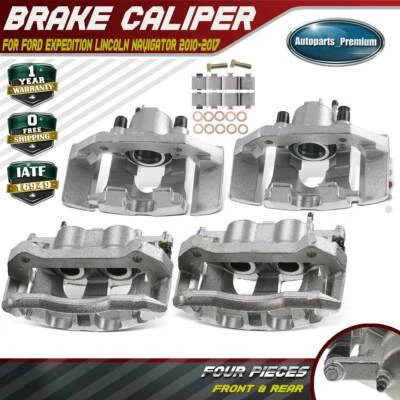 Pinza de freno delantera y trasera 4 piezas para Ford Expedition Lincoln Navigator 2010-2017 Foto 1 de 4