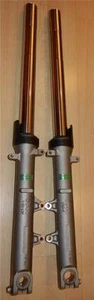 41mm Showa Honda CB600 PAIR complete fork legs vintage dirt track Rotax 30" -SIL - Foto 1 di 1