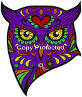 Owl Purple Sugar Skull Bumper Sticker 200Mm Decal Car Caravan Ipad Tablet Rv Ute