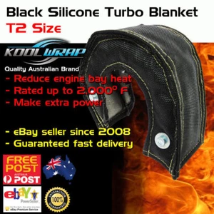 Manta T2 Turbo Negra Protector Térmico Cubierta Gorro Alta Temp T25 T28 GT25 30 32 35 - Imagen 1 de 9