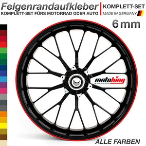 Felgenrandaufkleber 6mm Ducati 916 966 1000 S2R S4R - Bild 1 von 2