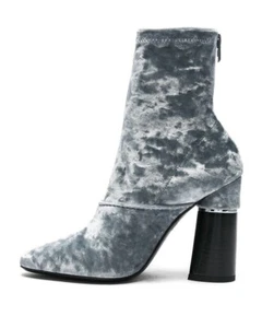 3.1 Phillip Lim $695,- Kyoto Crushed Velvet Silver Gray Boots - Picture 1 of 7