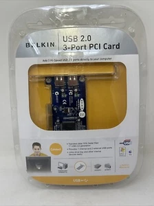 Belkin USB 2.0 3 Port PCI Card -NEW - Picture 1 of 2